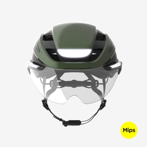 LUMOS E-Bike Mips zöld indexelő bukósisak - M-L